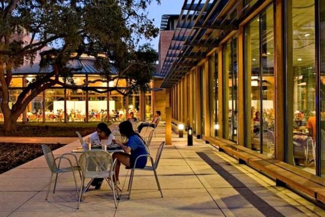 Rice University, McMurtry College, Duncan College, green roof, prefab bathroom pods, Hopkins Architects, leed gold
