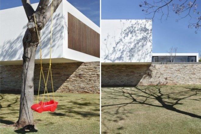 SN House, Studio Guilherme Torres, cantilever, brazil, passive solar house, louvers, green home