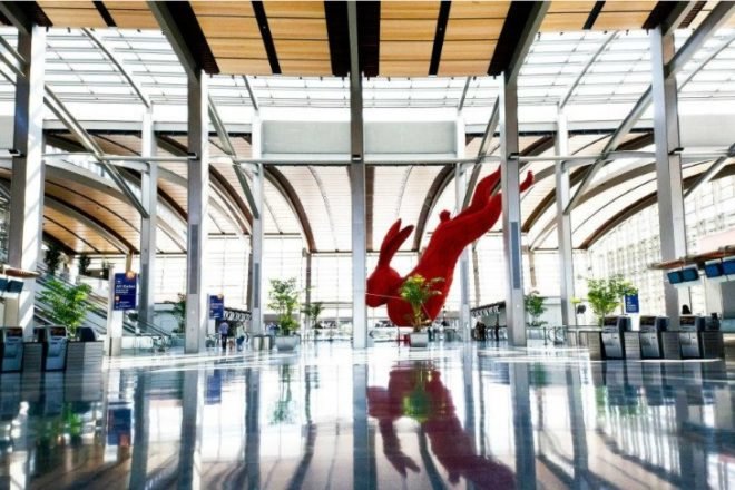 Sacramento International Airport, corgan associates, fentress architects, sacramento, leed silver, daylighting, green airport