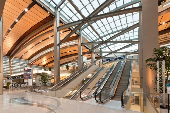 Sacramento International Airport, corgan associates, fentress architects, sacramento, leed silver, daylighting, green airport