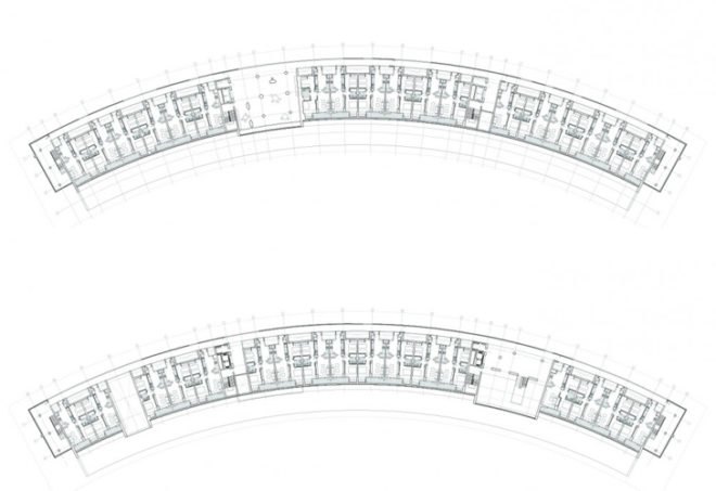 low impact large building, solar thermal, Ruiz Larrea and Associates, passive heating, passive solar, passive cooling, double wall, buildign shading, building orientation, eco building design, earth tube, green apartment, Spanish green building, eco apartment,