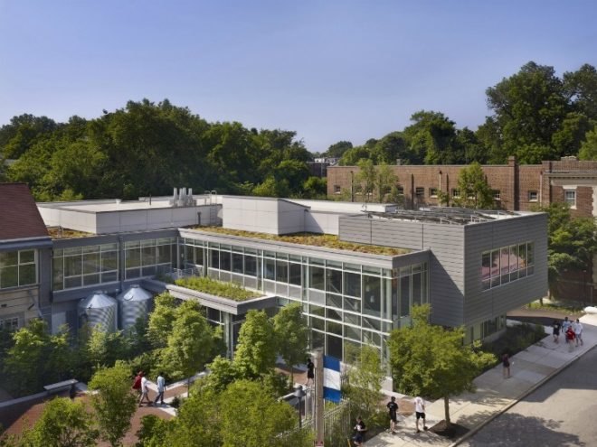 Sustainable Urban Science Center, SMP Architects, germantown friends school, green roof, philadelphia, living laboratory, eco laboratory
