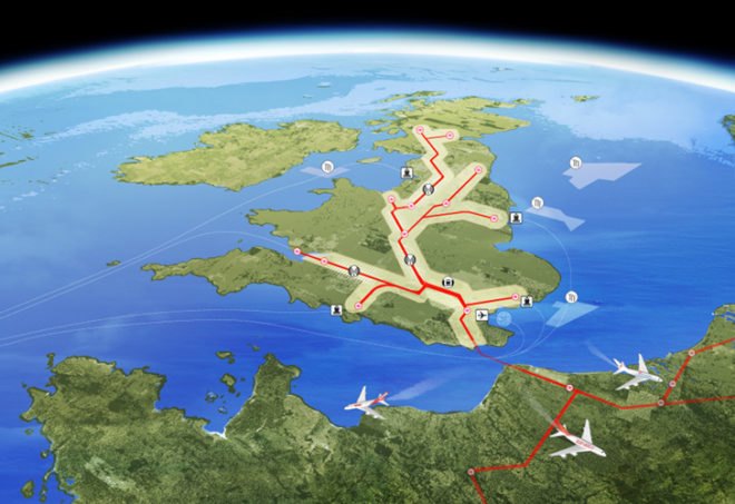 Thames Hub, Foster and Partners, uk, energy infrastructure, green transportation, renewable energy, high speed rail