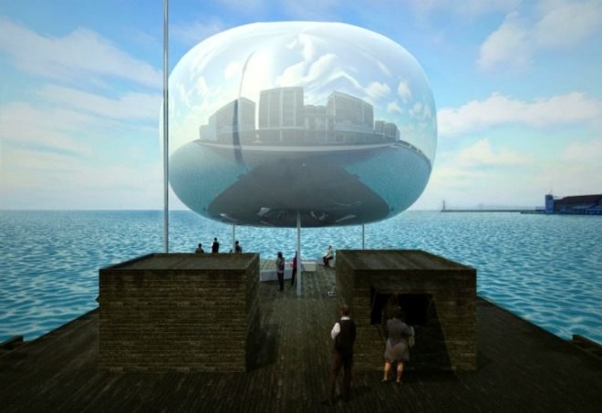 Thessaloniki Piers, Giannikis SHOP, self sufficient, solar energy, rainwater harvesting, greece, pavilion