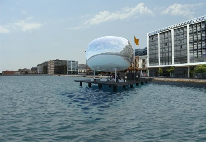 Thessaloniki Piers, Giannikis SHOP, self sufficient, solar energy, rainwater harvesting, greece, pavilion