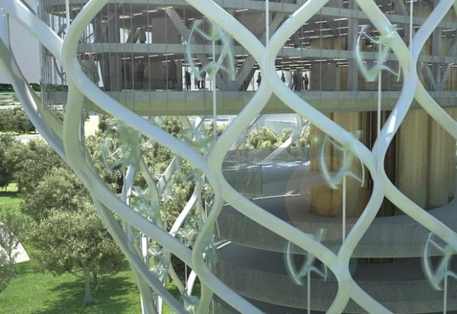 Tower of Power, NL Architects, taiwan tower, vertical axis wind turbines, landmark tower, taiwan, wind power