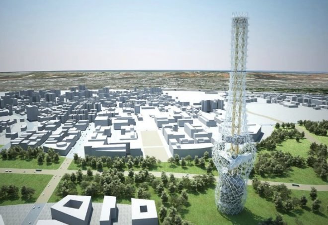 Tower of Power, NL Architects, taiwan tower, vertical axis wind turbines, landmark tower, taiwan, wind power
