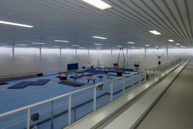 Tulip Building, TNW sports hall, gymnastics hall, natural daylighting, utrecht, NL Architects