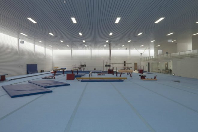 Tulip Building, TNW sports hall, gymnastics hall, natural daylighting, utrecht, NL Architects