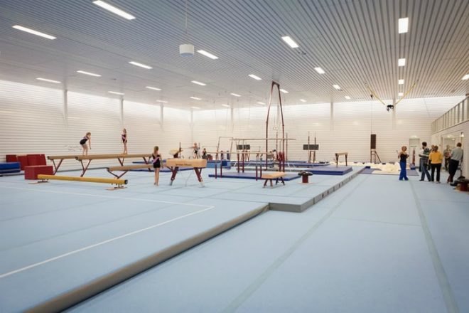 Tulip Building, TNW sports hall, gymnastics hall, natural daylighting, utrecht, NL Architects