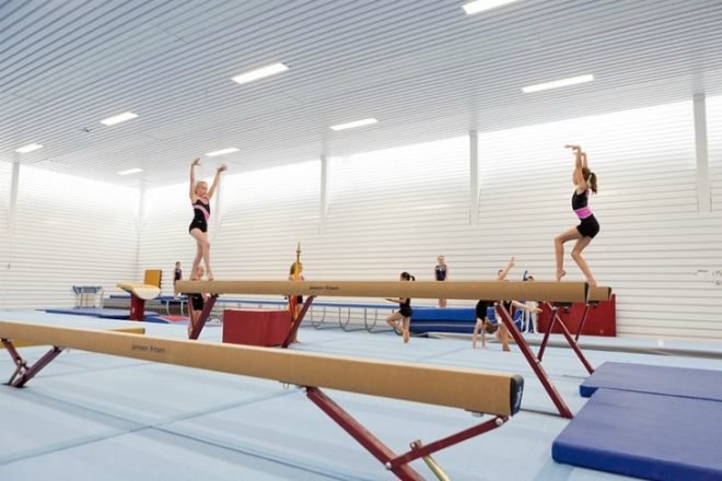Tulip Building, TNW sports hall, gymnastics hall, natural daylighting, utrecht, NL Architects