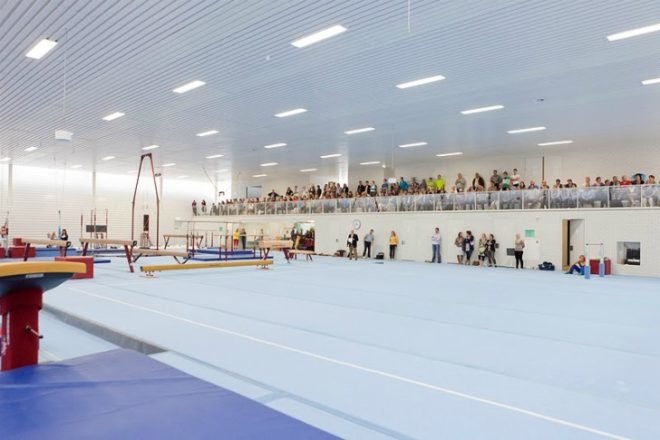 Tulip Building, TNW sports hall, gymnastics hall, natural daylighting, utrecht, NL Architects