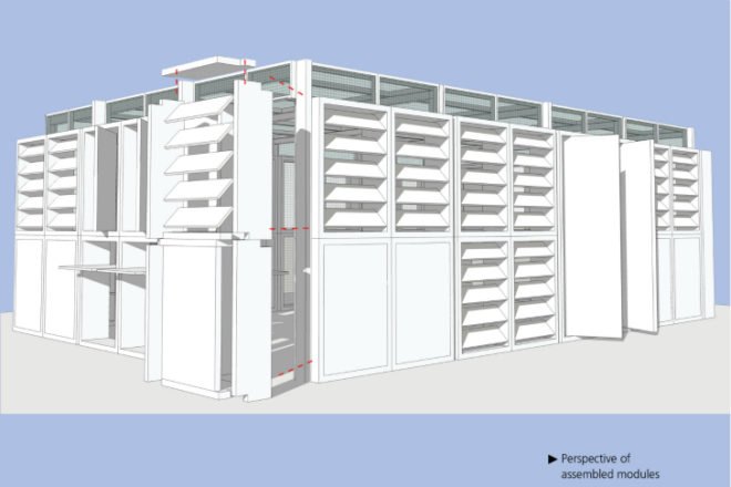 Vagalume Eco Library, Davis Brody Bond, vagalume, amazon, modular library, eco library, humanitarian design