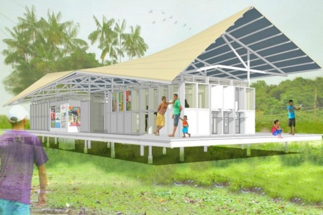 Vagalume Eco Library, Davis Brody Bond, vagalume, amazon, modular library, eco library, humanitarian design