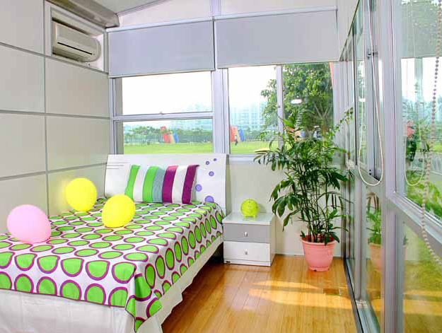 unfolding architecture, potable space,unfolding shipping container ,cargotecture, green building, portable office, portable dorms, portable housing, eco house, container house, contempropary mobile housing, instant shelter,