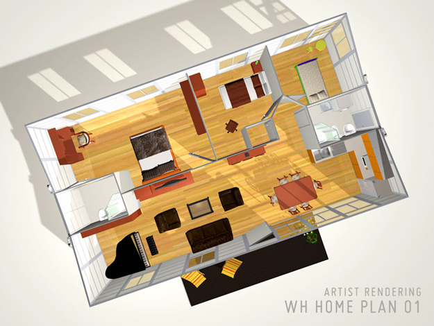 unfolding architecture, potable space,unfolding shipping container ,cargotecture, green building, portable office, portable dorms, portable housing, eco house, container house, contempropary mobile housing, instant shelter,
