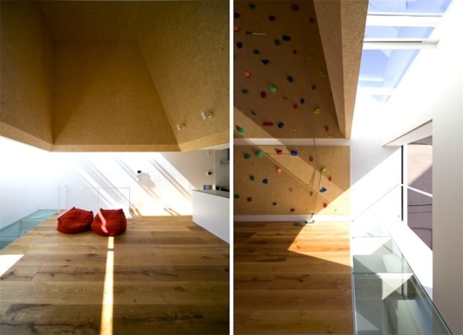green design, sustainable design, eco-design, rock climbing, Japan, shinagawa-ku, daylighting, skylight, vertical, minimalism, small footprint, EANA