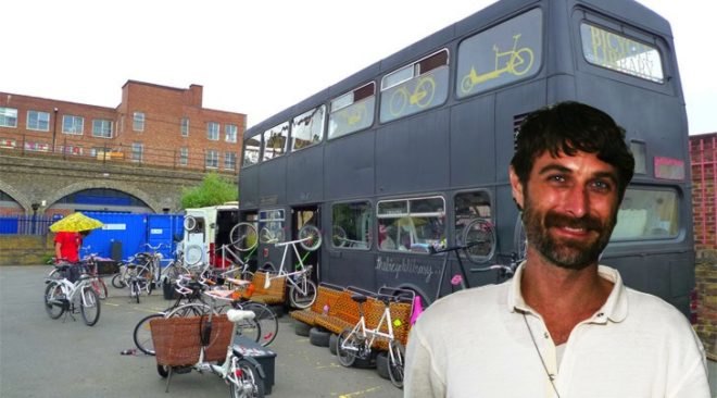 Ron Arad, feats per second, bicycles, bikes, green design, eco design, sustainable design, green transportation, steel wheel bike, WOW, Yves Behar, Silverback, bicycle library, round tail bike, Oracle Beater, Ghana, paper-making bike, cargo bikes, USB charger