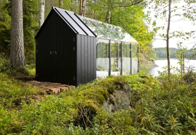 green design, sustainable design, eco-design, greenhouse, toolshed, Garden Shed, Finland, Avanto Architects, solar powered, recycled materials, sustainable timber, summer cottage, prefabricated design, prefab, Ville Hara, Linda Bergroth, Kekkilä Garden