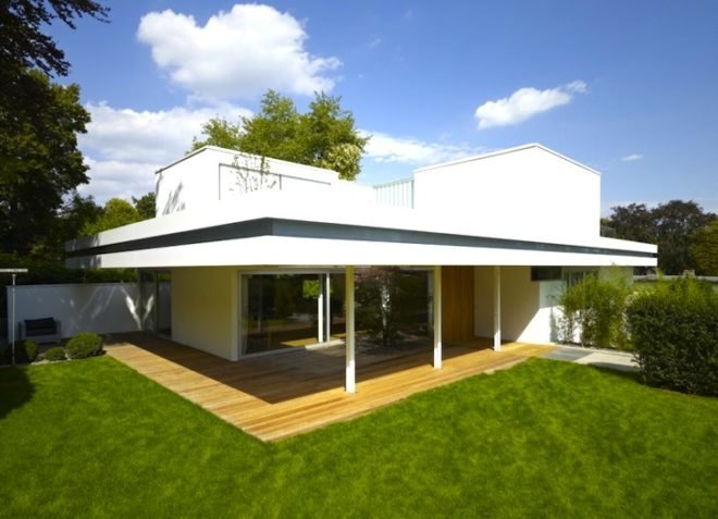 Roger Christ, Germany, House S, glazing, natural light, green roof, urban farming, rooftop garden, rooftop farming, urban development, green design, sustainable design, eco design, energy efficiency