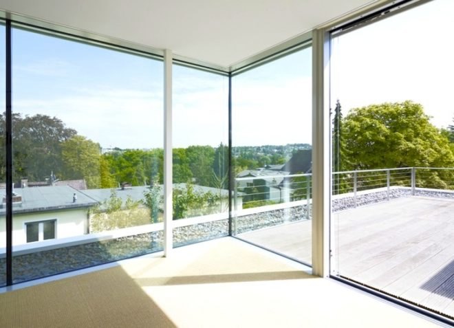 Roger Christ, Germany, House S, glazing, natural light, green roof, urban farming, rooftop garden, rooftop farming, urban development, green design, sustainable design, eco design, energy efficiency