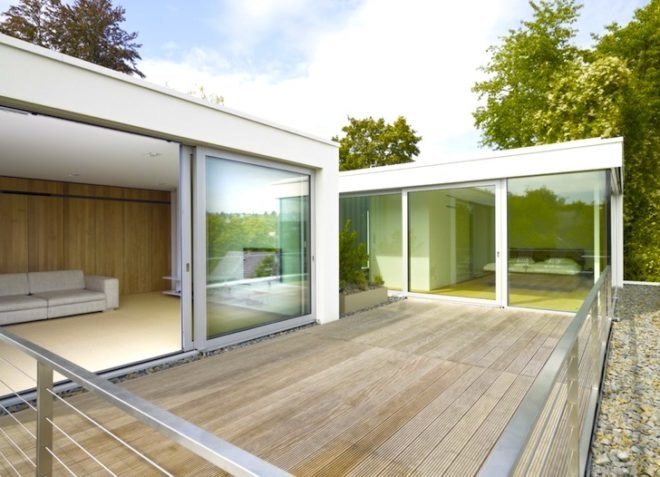 Roger Christ, Germany, House S, glazing, natural light, green roof, urban farming, rooftop garden, rooftop farming, urban development, green design, sustainable design, eco design, energy efficiency