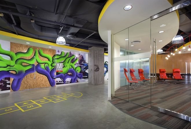 shipping container, recycled materials, green materials, upcycled materials, Digitas, Chicago, urban grafitti, green design, sustainable design, upcycled, recycled, eco-design, torchia, windy city, art, environment, factory of ideas