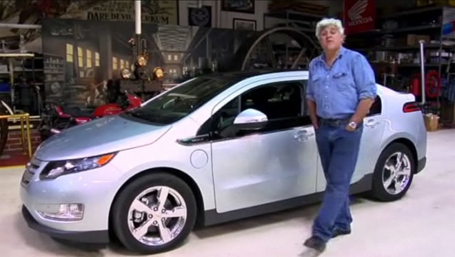 Chevrolet Volt, electric vehicle, Jay Leno, Nissan Leaf, green transportation, energy efficient vehicle
