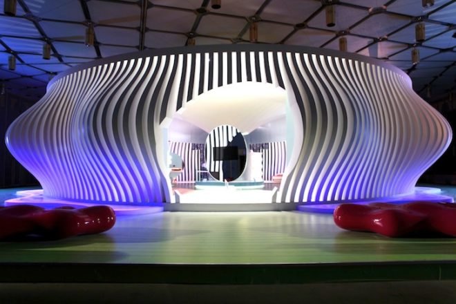 Karim Rashid, Komb House, Egypt, Cairo, LED, daylighting, wind power, solar power, solar heated water, radiant flooring, greywater recycling, rainwater harvesting, green design, sustainable design, eco-design, green building, Islamic design, contemporary design, skylight