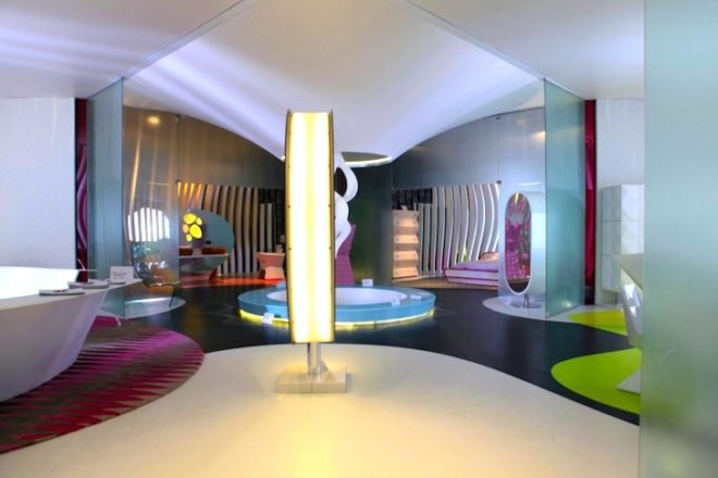 Karim Rashid, Komb House, Egypt, Cairo, LED, daylighting, wind power, solar power, solar heated water, radiant flooring, greywater recycling, rainwater harvesting, green design, sustainable design, eco-design, green building, Islamic design, contemporary design, skylight