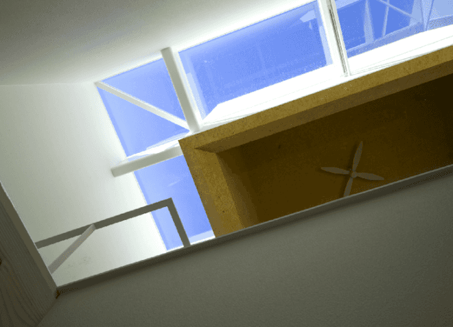 green design, sustainable design, eco-design, rock climbing, Japan, shinagawa-ku, daylighting, skylight, vertical, minimalism, small footprint, EANA