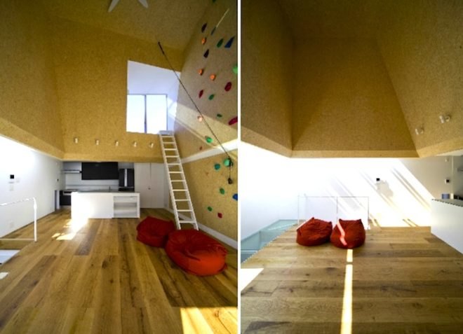 green design, sustainable design, eco-design, rock climbing, Japan, shinagawa-ku, daylighting, skylight, vertical, minimalism, small footprint, EANA