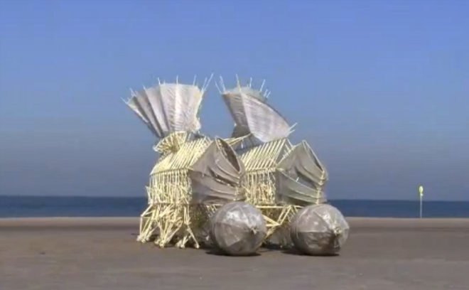 3D Printed Miniature Strandbeests, Theo Jansen, shapeways, 3d printing, strandbeests, mini strandbeests,