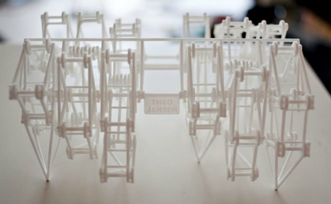 3D Printed Miniature Strandbeests, Theo Jansen, shapeways, 3d printing, strandbeests, mini strandbeests,
