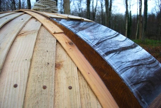 Jesse Brandzio, Dorset, Hooke Park, A Separate Place, eco-pod, eco-capsule, green design, sustainable design, eco-design, green design, architectural association, AV Customerson Award, Woodland Retreat