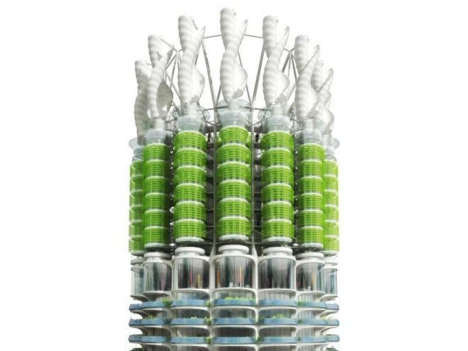 Algae Green Loop, Influx_Studio, carbon scrubbing, chicago, marina city towers, algae bioreactor, sustainable renovation