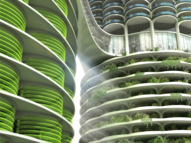 Algae Green Loop, Influx_Studio, carbon scrubbing, chicago, marina city towers, algae bioreactor, sustainable renovation