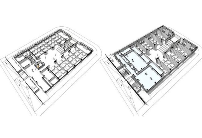 Architecture Research Center, Petros Konstantinou, Yiorgos Hadjichristou Architects, University of Nicosia, green renovation, factory conversion, natural daylighting