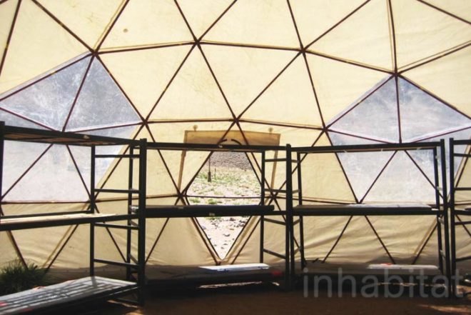 Water Issues,Renewable Energy,green technology,Green Lighting,Eco Tourism,Eco Travel,prefab architecture,solar panels,renewable energy,geodesic dome house,mule,aconcagua,argentina,andes mountains,green camping,