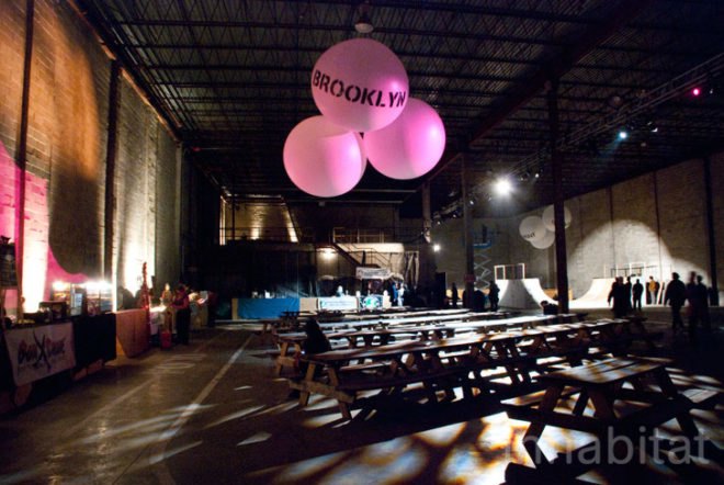 Brooklyn Night Bazaar; Williamsburg; Brooklyn; New York; New York City; night market; flea market; JDS Architects; Julien de Smedt; Ken Farmer; Aaron Broudo; Inhabitat NYC; Inhabitat; Amanda Coen; Amanda Silvana Coen; green design; green architecture; sustainable design; urban planning; public space; sustainable architecture; repurposed space; repurposed materials; industrial warehouse; Nuit Blanche; DoTank: Brooklyn