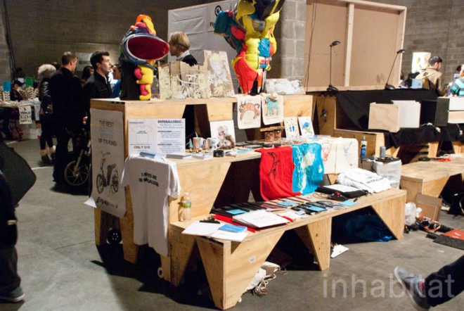 Brooklyn Night Bazaar; Williamsburg; Brooklyn; New York; New York City; night market; flea market; JDS Architects; Julien de Smedt; Ken Farmer; Aaron Broudo; Inhabitat NYC; Inhabitat; Amanda Coen; Amanda Silvana Coen; green design; green architecture; sustainable design; urban planning; public space; sustainable architecture; repurposed space; repurposed materials; industrial warehouse; Nuit Blanche; DoTank: Brooklyn