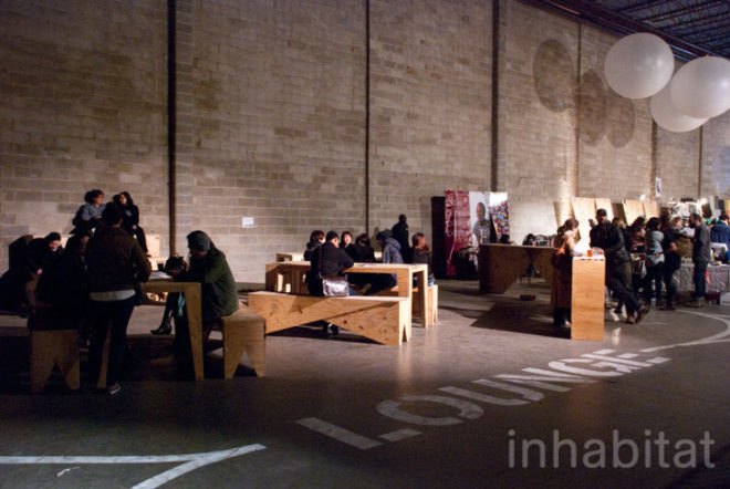 Brooklyn Night Bazaar; Williamsburg; Brooklyn; New York; New York City; night market; flea market; JDS Architects; Julien de Smedt; Ken Farmer; Aaron Broudo; Inhabitat NYC; Inhabitat; Amanda Coen; Amanda Silvana Coen; green design; green architecture; sustainable design; urban planning; public space; sustainable architecture; repurposed space; repurposed materials; industrial warehouse; Nuit Blanche; DoTank: Brooklyn