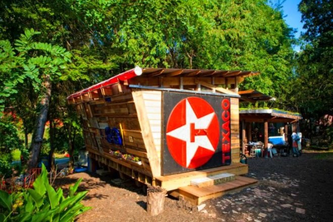 Burton Street Community, peace gardens, Asheville Design Center, student project, pavilion, recycled materials, found objects