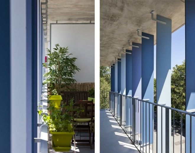CHL Social Housing, Atelier O-S, social housing, france, louvers, solar passive design, affordable housing