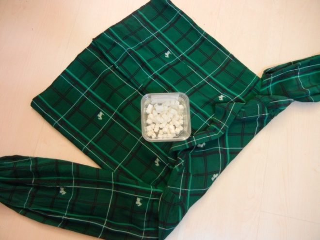 HOW TO: Wrap a Gift Using an Old Shirt, how to, diy, inhabitat diy, creative gift wrapping, gift wrapping, green gift wrapping, shirt giftwrap, green giftwrap, green gift wrap, green design, eco design, sustainable design, alternative gift wrap, sustainable gift wrap, creative ways to wrap a present, how to wrap a present, how to wrap a gift, furoshiki