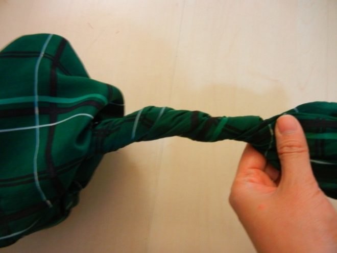 HOW TO: Wrap a Gift Using an Old Shirt, how to, diy, inhabitat diy, creative gift wrapping, gift wrapping, green gift wrapping, shirt giftwrap, green giftwrap, green gift wrap, green design, eco design, sustainable design, alternative gift wrap, sustainable gift wrap, creative ways to wrap a present, how to wrap a present, how to wrap a gift, furoshiki