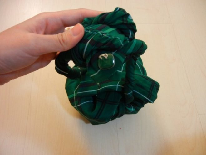 HOW TO: Wrap a Gift Using an Old Shirt, how to, diy, inhabitat diy, creative gift wrapping, gift wrapping, green gift wrapping, shirt giftwrap, green giftwrap, green gift wrap, green design, eco design, sustainable design, alternative gift wrap, sustainable gift wrap, creative ways to wrap a present, how to wrap a present, how to wrap a gift, furoshiki