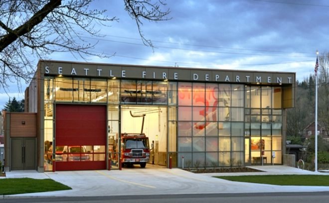 Firestation 30, Schacht Aslani Architects, seattle, fire station, leed gold certified