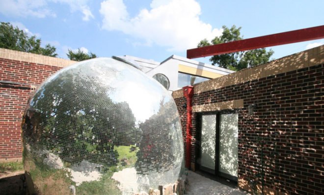 green design, eco design, sustainable design, Fitzsimmons Architects, Wayne Coyne, Flaming Lips, Oklahoma City, The Compound, double Skinned facade, Dragon Egg