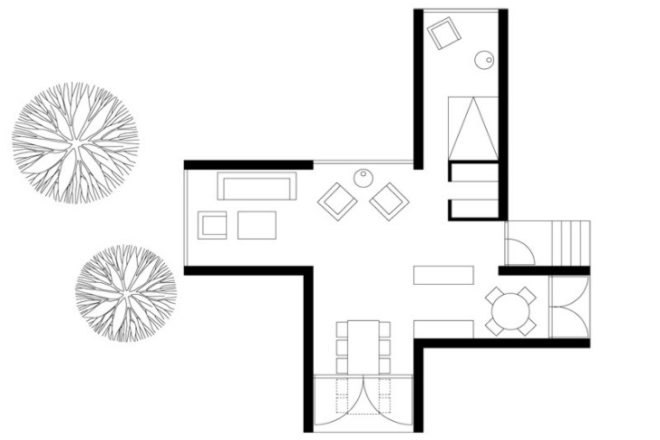 Four-Cornered Villa, Avanto Architects, off grid, off grid cabin, low impact retreat, finland